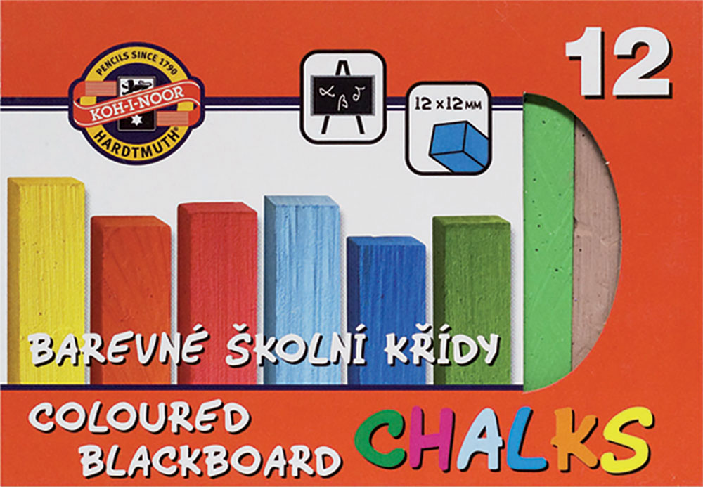 01715-EC Kreda šk.u boji 12/1 četvrtasta K-I-N bls P40