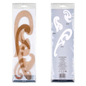 01746-EC Krivuljar br.3, 3 kom u etuiu, veći K-I-N bls 20