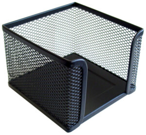 03474-EC Kutija kocka žica 9x9cm crna 22701 P12/96