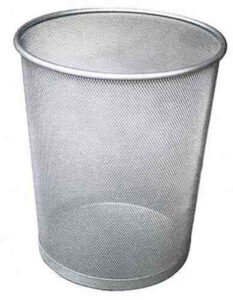 03484-EC Koš za smeće žica okrugli 20L 22681S srebrni P20