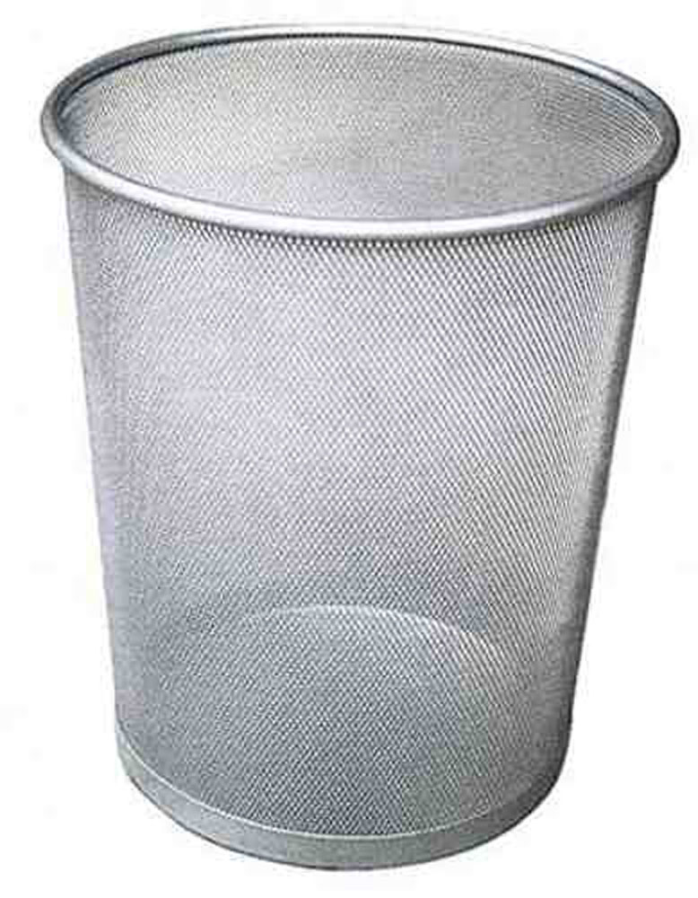03484-EC Koš za smeće žica okrugli 20L 22681S srebrni P20