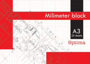 03500-EC Blok milimetarski A3 OPTIMA 25l P10/50