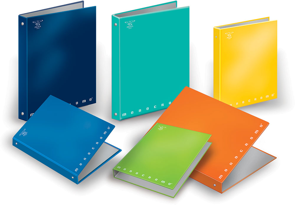 03736-EC Registrator A4-40, 4 ringa, Monocromo sort P5/30