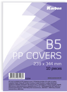 11214-EC Omotnica za bilježnicu B5 KARBON 10/1 P40