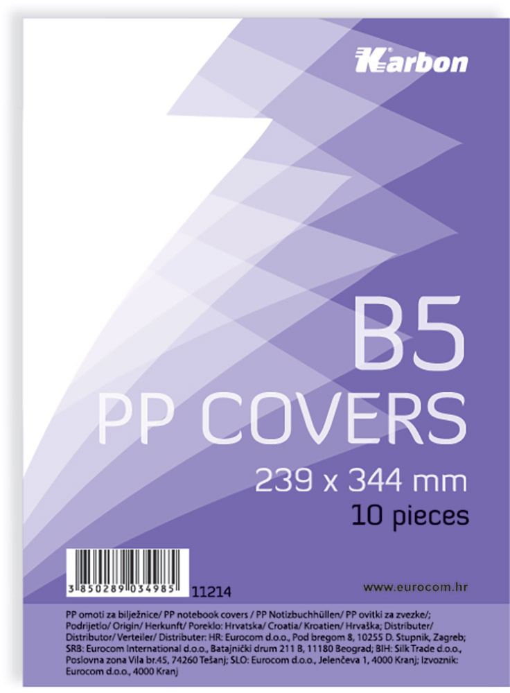 11214-EC Omotnica za bilježnicu B5 KARBON 10/1 P40