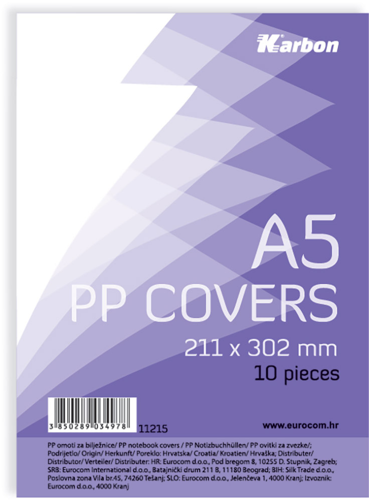 11215-EC Omotnica za bilježnicu A5 KARBON 10/1 P60