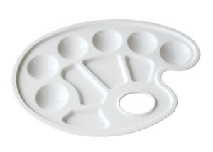 12473-EC Paleta za slikanje ovalna bijela 505-P 54285 P24/240