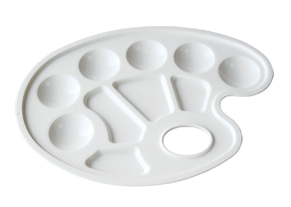 12473-EC Paleta za slikanje ovalna bijela 505-P 54285 P24/240