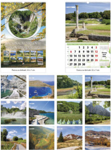 203092-EC Kalendar NACIONALNI PARKOVI 13L 33x48+7,spirala, s vrećicom P25 JANP 2026