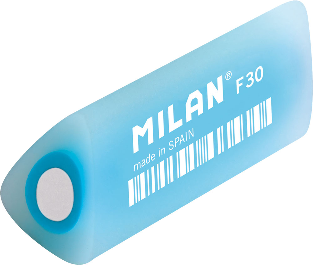 205691-EC Gumica MILAN F30 Cristal prozirna plava trokutasta P30/120