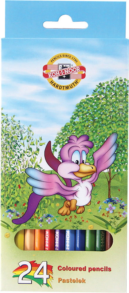 205710-EC Boje drvene 24/1 duge Birds K-I-N 3554 bls P6