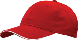 206011-EC Kapa SANDWICH 6 bruš.pam.crvena/bijela, kopča 86112 P50/200