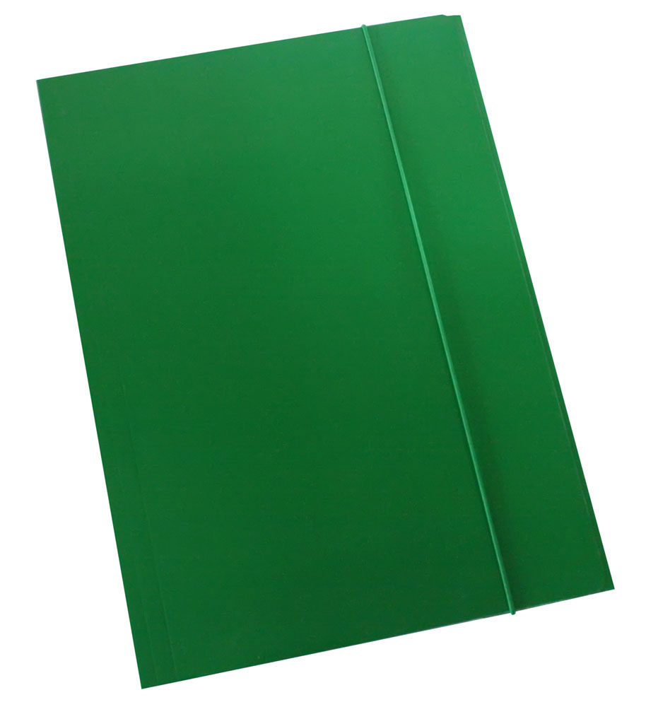 209744-EC Fascikl kartonski/lak s gumicom 600gr OPTIMA zeleni 60675 P50