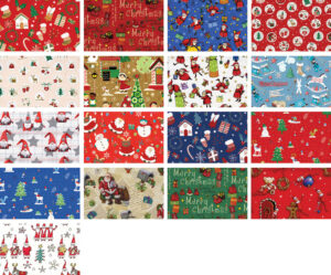 210611-EC Papir ukrasni 2x0,7m 65g/m2 božićni mix 2 dječji REX 76074 P50