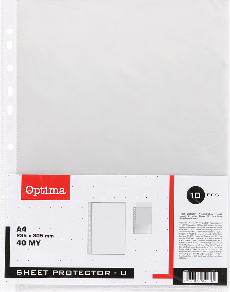 210615-EC Fascikl UR uložni 40my OPTIMA A4 10/1 EH303 20101 P200/20000