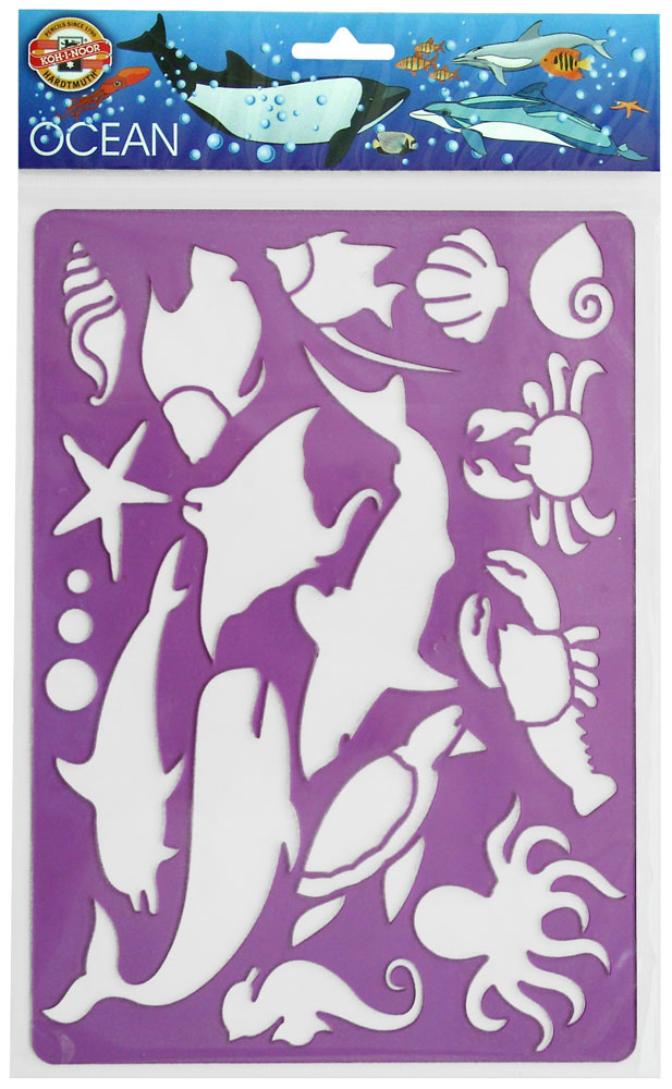 210918-EC Šablona za crtanje 187x266mm OCEAN 9820 KOH-I-NOOR P24