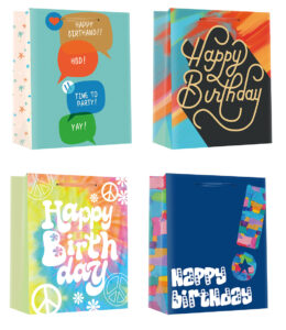 212016-EC Vrećica M svakodnevna rođendan mat sort 18x23x11cm 71273 P12/240