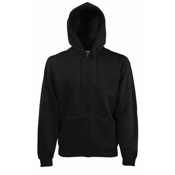212069-EC Majica FOL DR sa kap. i zatvaračem Sweatshirt Zip Hooded crno L P24