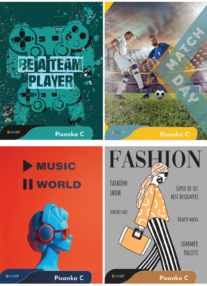 212700-EC Bilježnica Pisanka C STREET MIX  P20/160