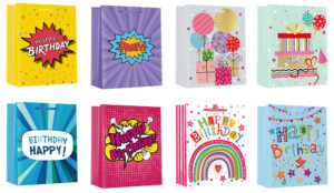 212804-EC Vrećica L svakodnevna sjaj sort rođendan 26x32,4x12,7cm 71174 P12/120