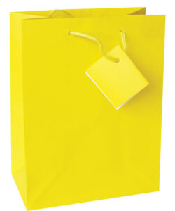 214139-EC Vrećica M jednobojna mat žuta 17,8x22,9x9,8cm 71459 P12/288