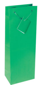 214145-EC Vrećica boca veća jednobojna mat zelena 13x36x8,5cm 71464 P12/144