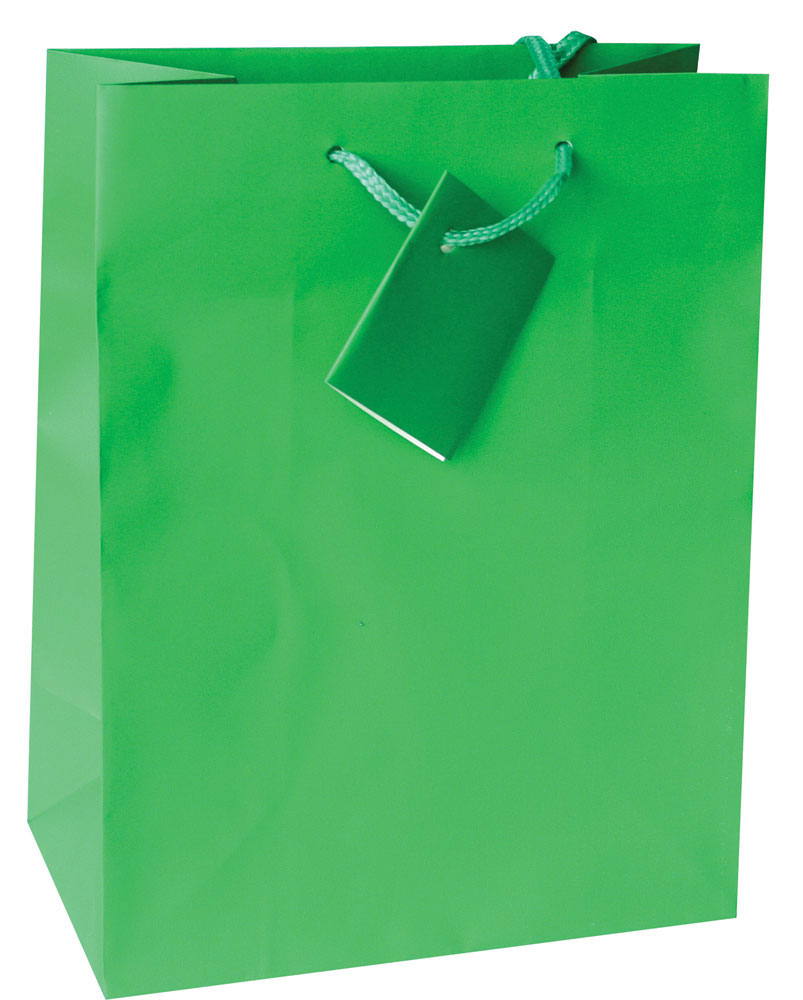 214150-EC Vrećica XL jednobojna mat zelena 33x45,7x10,2 71462 P12/144