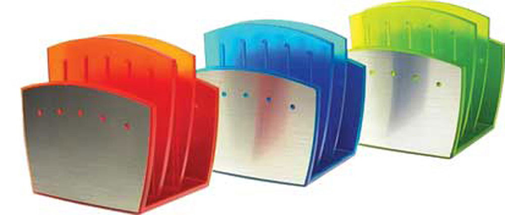 214211-EC Stalak za kuverte sa alu. završetkom FLASH plavi NETTO P12/48*