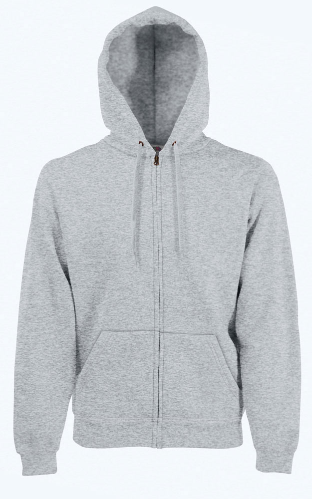 214430-EC Majica FOL DR sa kap. i zatvaračem Sweatshirt Zip Hooded siva L P24