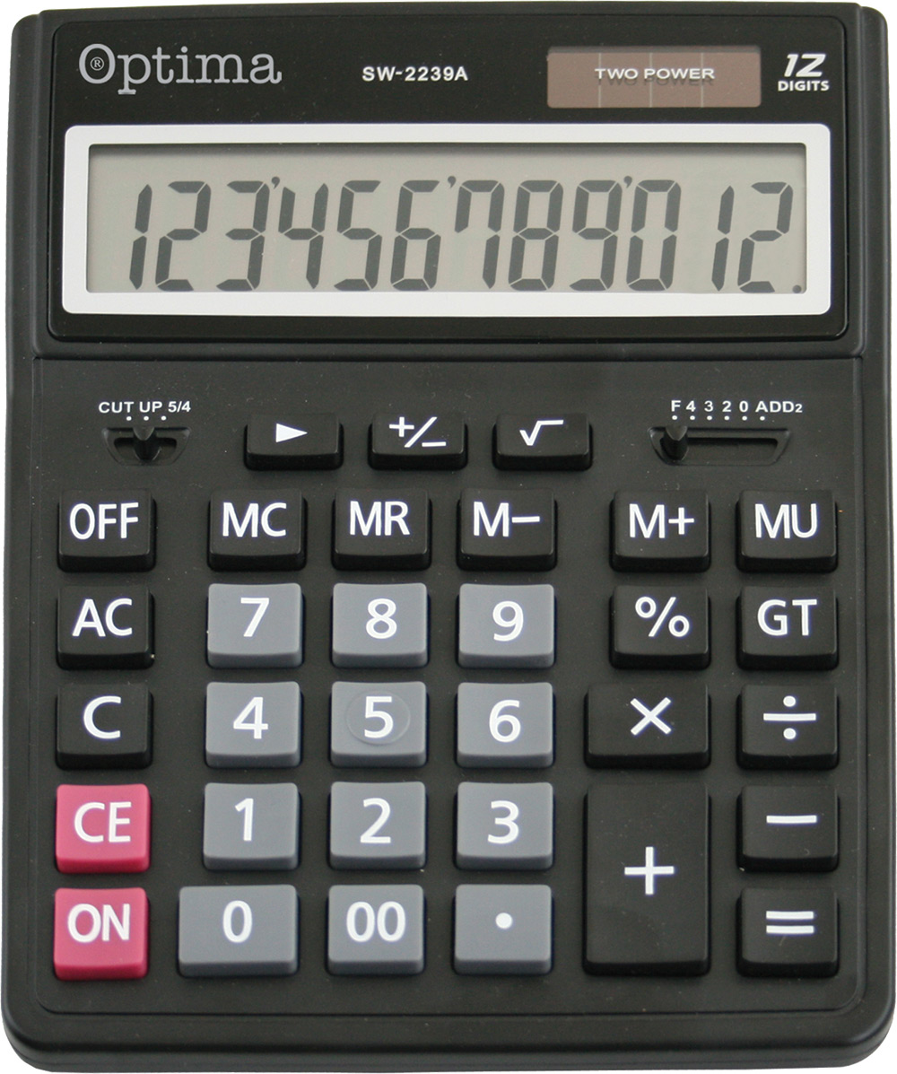 216112-EC Kalkulator OPTIMA SW-2239A veliki 12mjesta 25252 bls P30/60