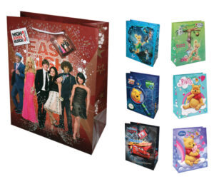 216591-EC Vrećica S  (CD size) 17x17x6cm DISNEY sjaj gliter+3D SORT TGDE-80 P36/72 NETTO
