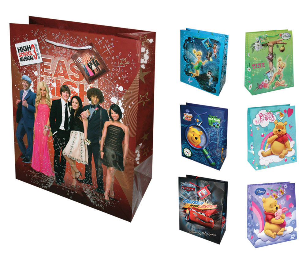 216591-EC Vrećica S  (CD size) 17x17x6cm DISNEY sjaj gliter+3D SORT TGDE-80 P36/72 NETTO
