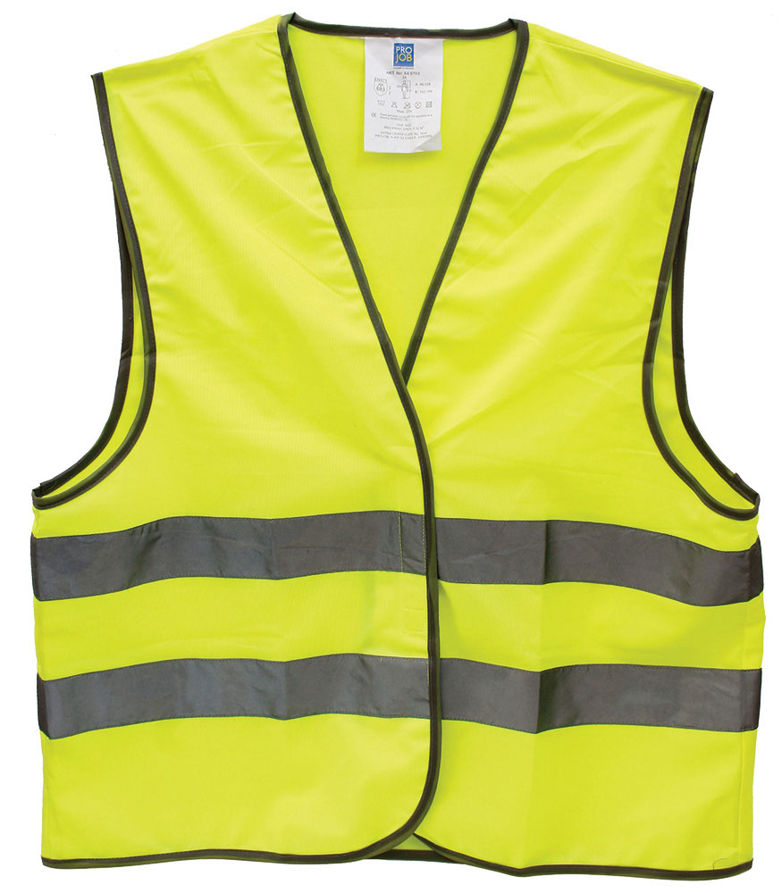 216756-EC Prsluk s reflektirajućim trakama na čičak XL žuti 84224W P96 KR