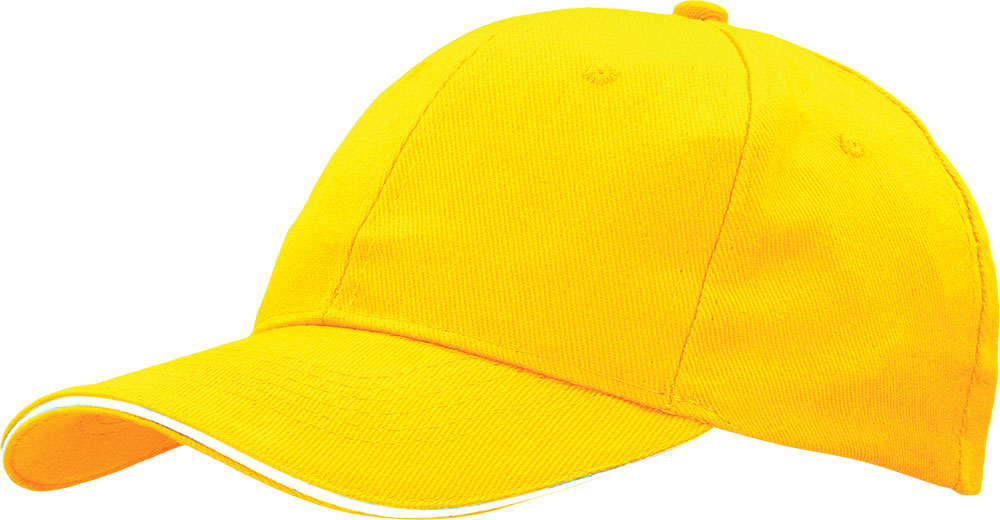 217026-EC Kapa SANDWICH 6 bruš.pam. žuta s bijelim, kopča 86206RU P50/200 KR