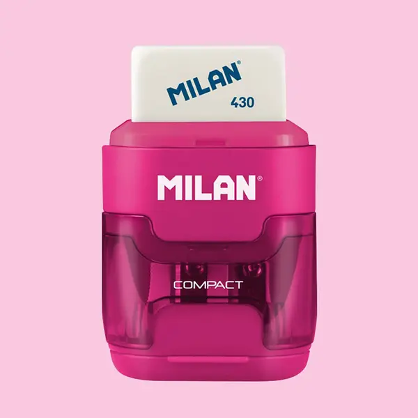 218113-EC Gumica+šiljilo dvostruko MILAN COMPACT sort display P16/128