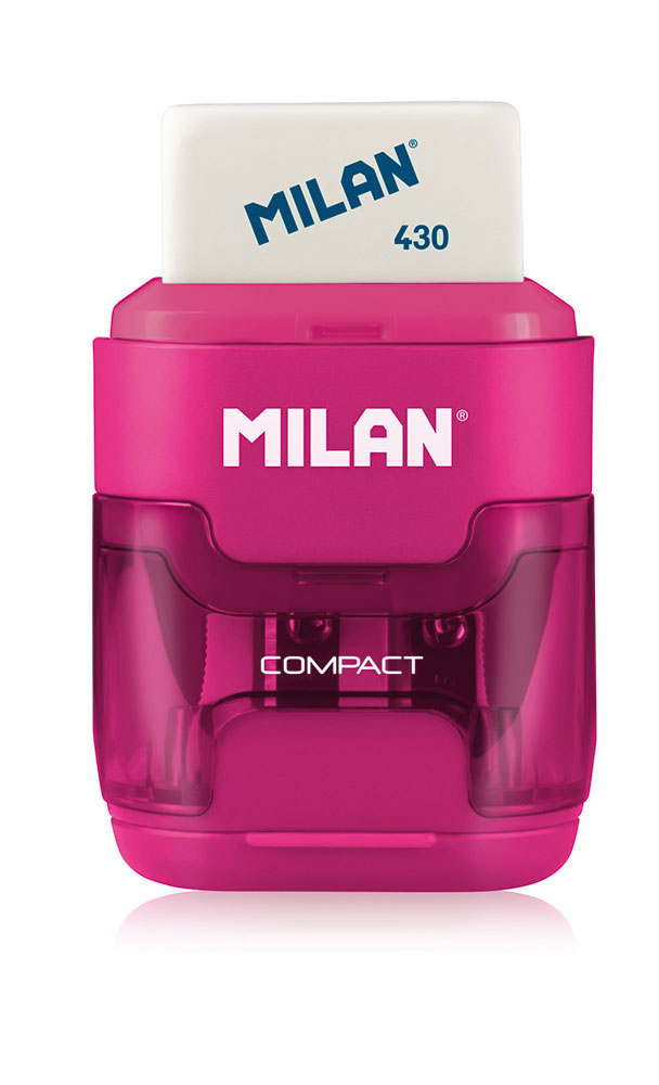 218113-EC Gumica+šiljilo dvostruko MILAN COMPACT sort display P16/128