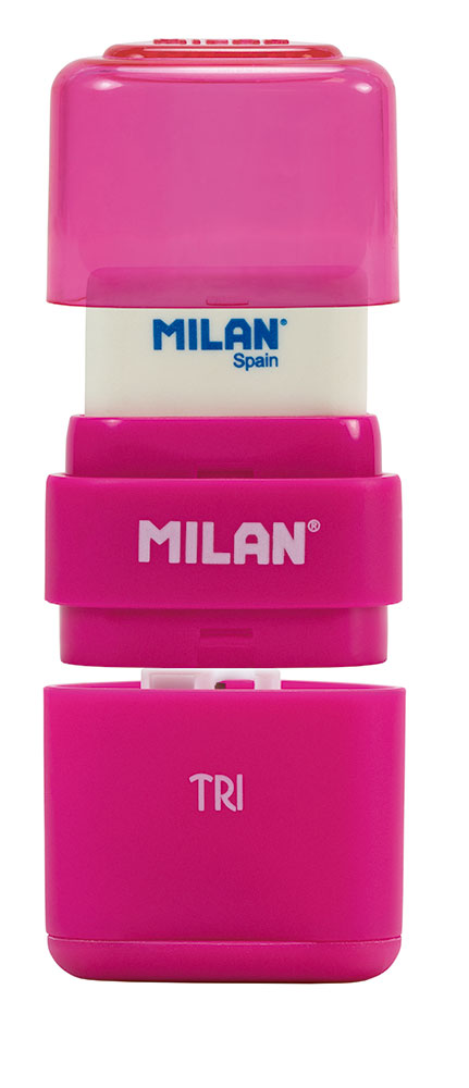 218117-EC Gumica+šiljilo MILAN Tri Acid sort P16/160