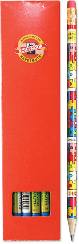 218130-EC Ol.graf.HB KOH-I-NOOR s gumicom 1231 PUZZLE kom P12/144