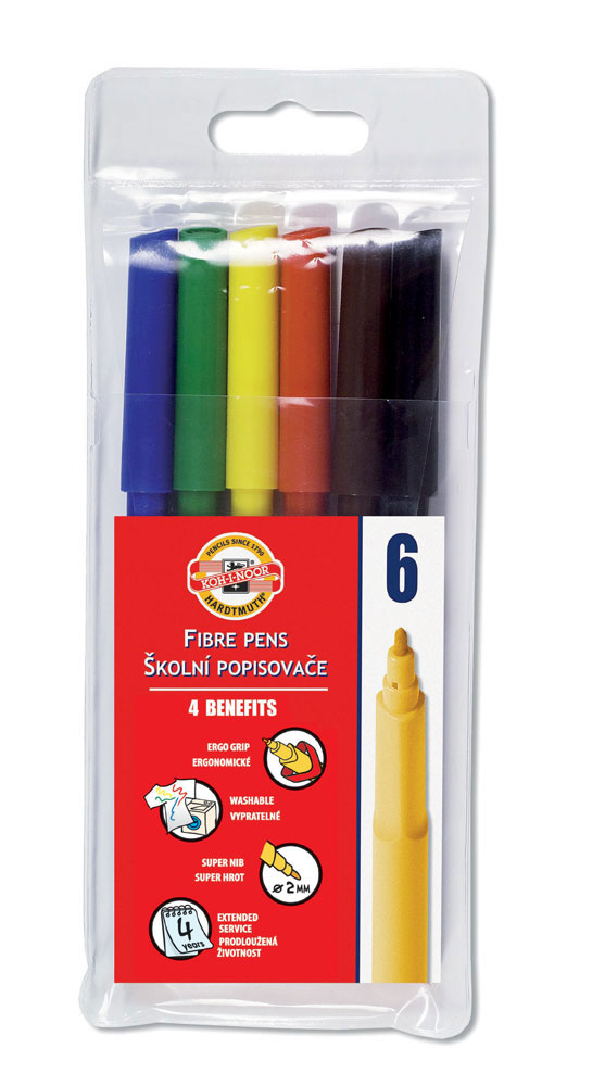 219765-EC Flomasteri  6/1 ANIMALS K-I-N perivi u pvc etuiu 1002 bls P12