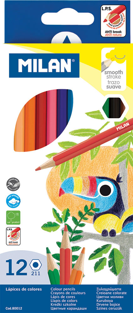 220066-EC Boje drvene 12/1 duge MILAN karton bls P12/96