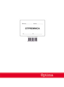 220181-EC Otpremnica A-4 EC-I-22a/NCR OPTIMA P10/30