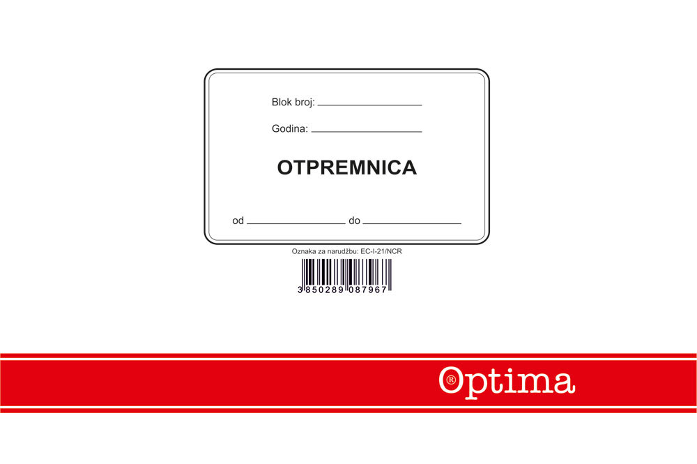 220182-EC Otpremnica A-5 EC-I-21/NCR OPTIMA P10/60