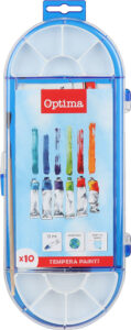 Tempera 10/1 12ml PVC ovalna kutija Optima