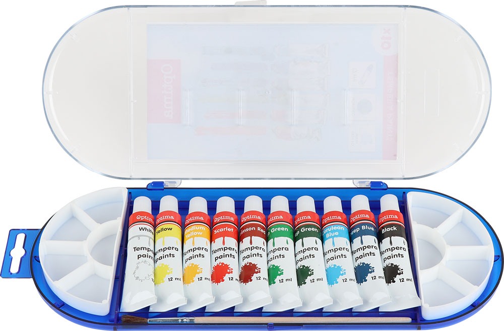 220720-EC Tempera 1/10 12ml pvc OPTIMA ovalna kutija 100003 P9/36