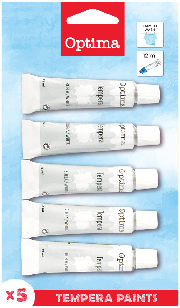 220798-EC Tempera  1/5 12ml OPTIMA, bijela, bls 100005 P10/80