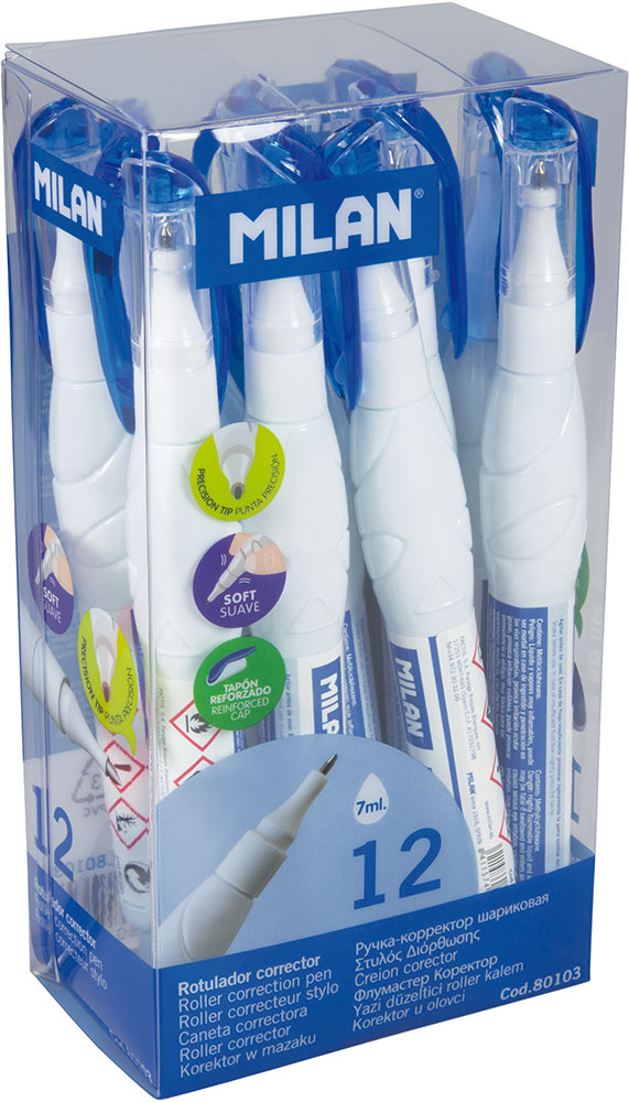 220810-EC Fluid korekturni u olovci MILAN 7ml 12kom displej 80103 P12/432