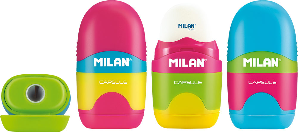 221040-EC Gumica+šiljilo MILAN Capsule Mix plast s kućištem P24/144/1728