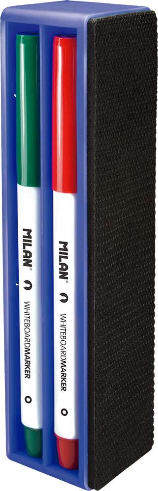 221047-EC Brisač za magnetnu ploču + 4 flomastera set MILAN 165894 P12/72