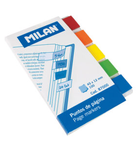 221053-EC Zastavice označ.MILAN Transparent 5bojax20, 45x12mm 87000 P10/240