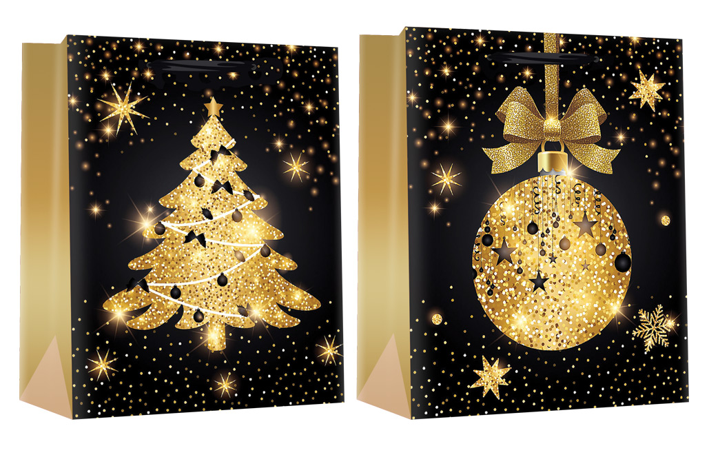 221120-EC Vrećica L exclusive Božić hot stamp folija 26x32x12 75150 P12/120